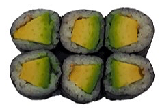 Maki avocado (6 stuks)
